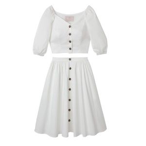 Gal Meets Glam India Set. Size 00 White